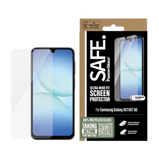 Protector de pantalla PanzerGlass SAFE Samsung Galaxy A17 | A17 5G Ultra-Wide Fit