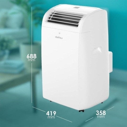 Aire Acondicionado Portátil Daitsu Aeris Dual APD-12FCXB 3.010 Frig Bomba de Calor Mando a Distancia
