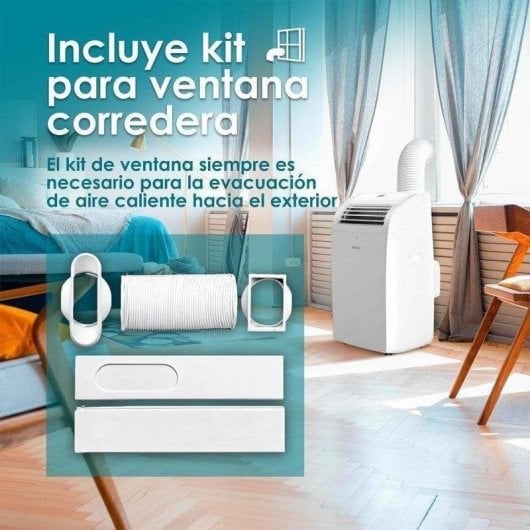 Aire Acondicionado Portátil Daitsu Aeris Dual APD-12FCXB 3.010 Frig Bomba de Calor Mando a Distancia