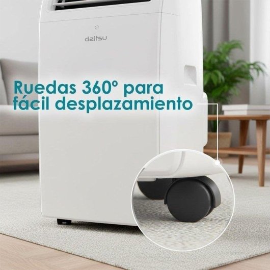 Aire Acondicionado Portátil Daitsu Aeris Dual APD-12FCXB 3.010 Frig Bomba de Calor Mando a Distancia