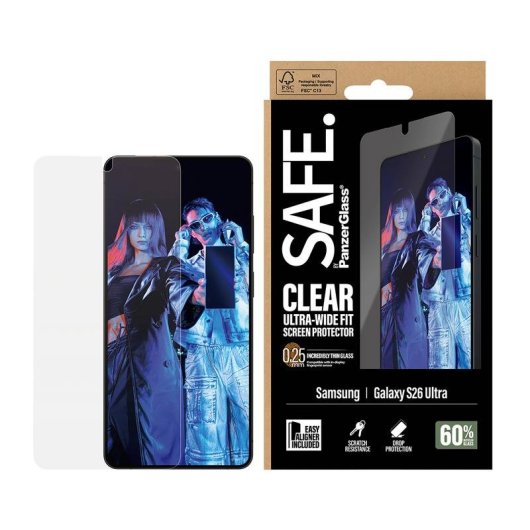 Protector de pantalla PanzerGlass SAFE para Samsung Galaxy S26 Ultra