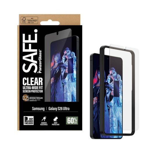 Protector de pantalla PanzerGlass SAFE para Samsung Galaxy S26 Ultra