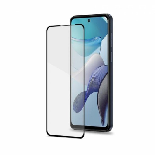 Protettore schermo Celly FullGlass per Samsung Galaxy A55, Vetro temperato 9H, Nero