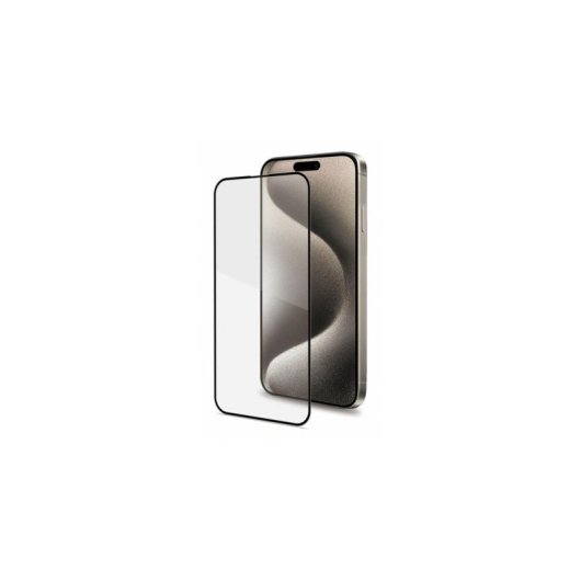 Protector de pantalla Celly Fullglass para Apple iPhone 16 Pro Vidrio Templado Negro