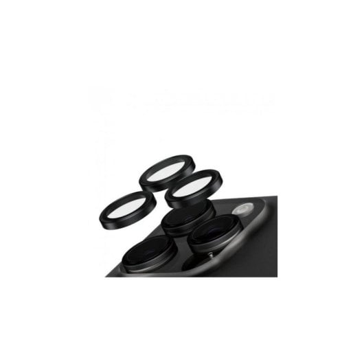 Protetor de câmara PanzerGlass SAFE para iPhone 16 Pro e 16 Pro Max Preto