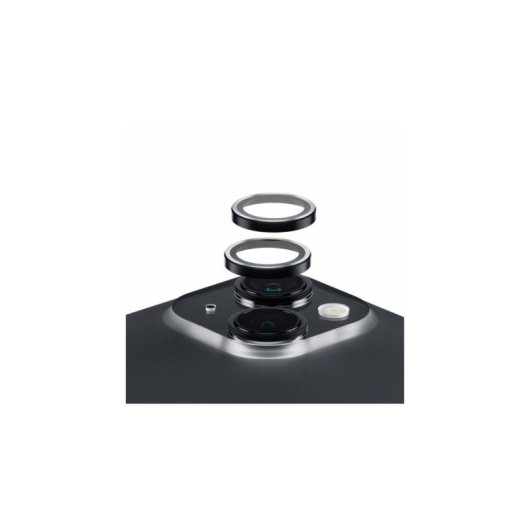Protector de cámara PanzerGlass Hoops Negro para iPhone 15 | 15 Plus