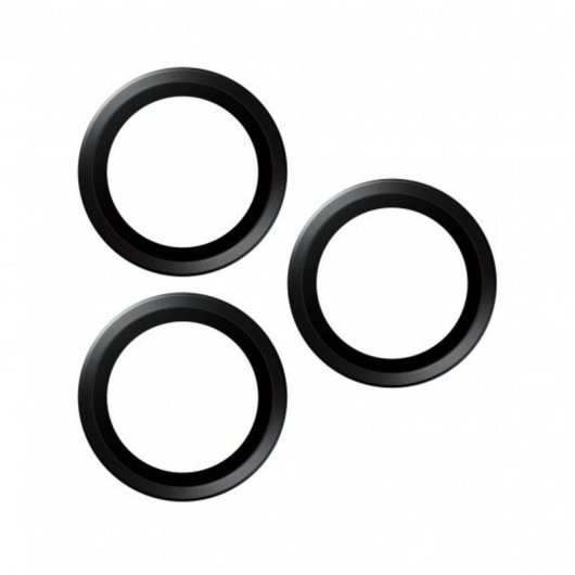 Protetor de câmara metálico PanzerGlass Hoops para iPhone 15 Pro e Pro Max