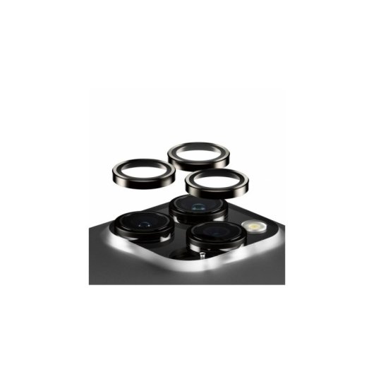 Protetor de câmara metálico PanzerGlass Hoops para iPhone 15 Pro e Pro Max