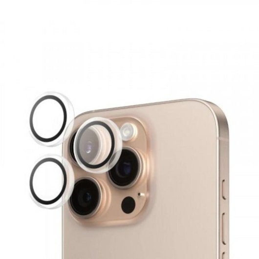 Protector de cámara PanzerGlass Hoops iPhone 16 Pro | 16 Pro Max Transparente