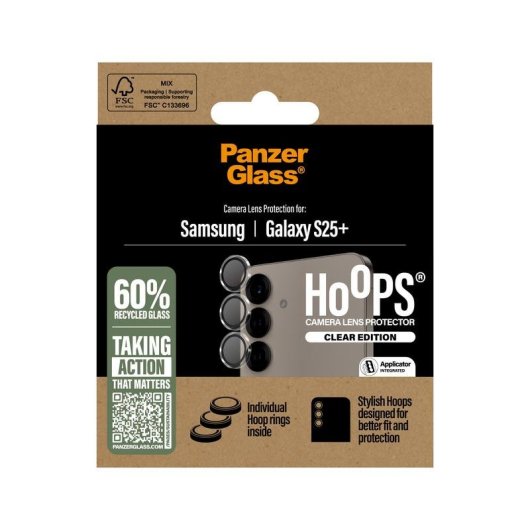 Protector de cámara PanzerGlass Hoops Transparente Samsung Galaxy S25+