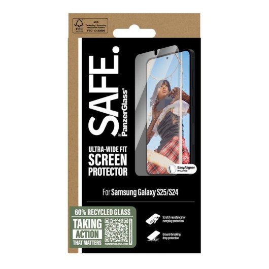 Protector de pantalla PanzerGlass SAFE Samsung Galaxy S25 | S24