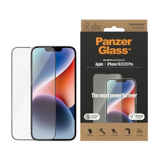 Protector de pantalla PanzerGlass para iPhone 14 | 13 | 13 Pro