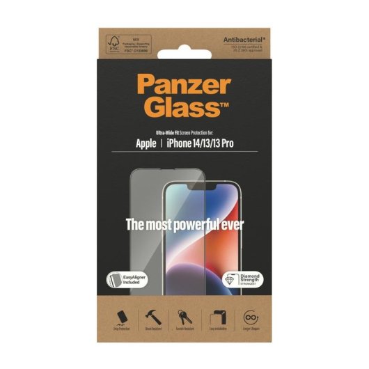 Protector de pantalla PanzerGlass para iPhone 14 | 13 | 13 Pro