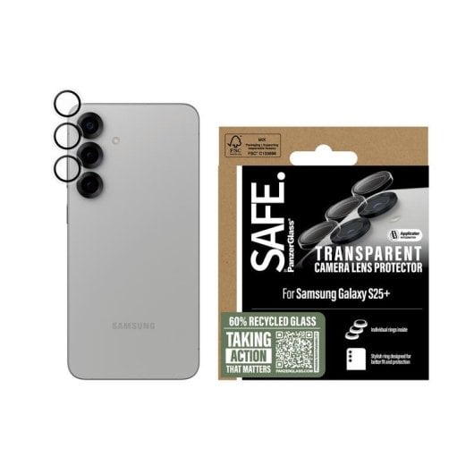 Kameraprotector PanzerGlass SAFE für Samsung Galaxy S25+ Transparent
