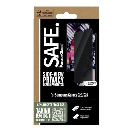 Protector de pantalla privacidad PanzerGlass SAFE Samsung Galaxy S25 | S24