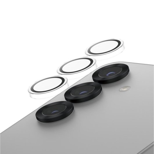 Protector de cámara transparente PanzerGlass SAFE para Samsung Galaxy S25 resistente a rayones