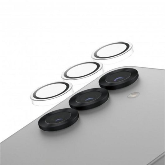 Protector de cámara transparente PanzerGlass SAFE para Samsung Galaxy S25 resistente a rayones