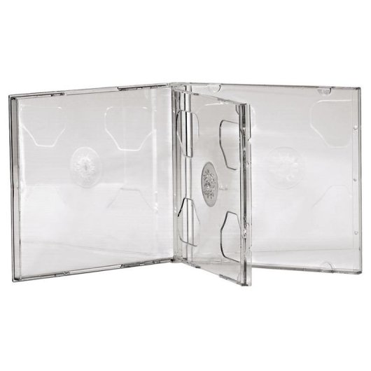 Caja de almacenamiento para CD Hama Double Jewel Case Pack 5 Transparente