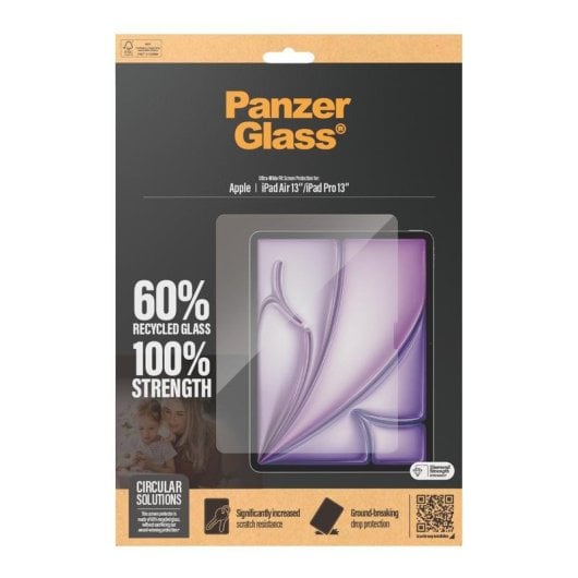 Protector de pantalla PanzerGlass Ultra-Wide Fit para iPad Air 13" y iPad Pro 13"