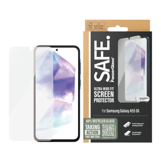 Protector de pantalla PanzerGlass SAFE para Samsung Galaxy A55 5G