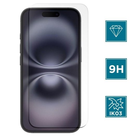Protector de pantalla Vidrio Templado Mobilis para iPhone 16