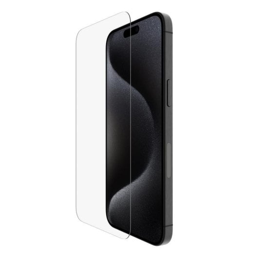 Belkin OVA160HQ Display-Schutzfolie für iPhone 16 Pro Max aus gehärtetem Glas transparent