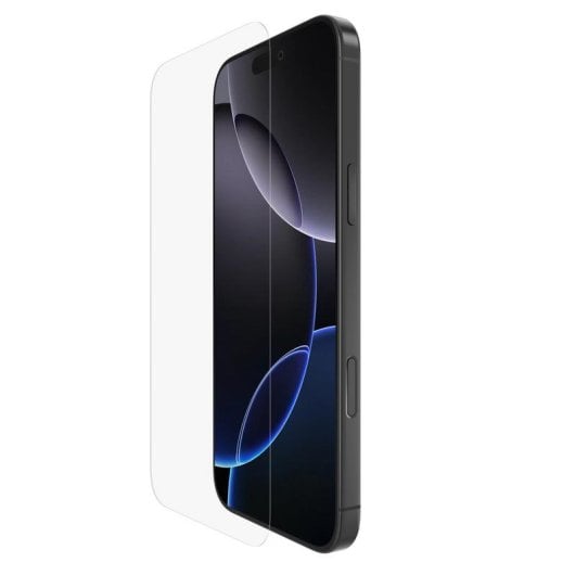 Belkin OVA160HQ Display-Schutzfolie für iPhone 16 Pro Max aus gehärtetem Glas transparent