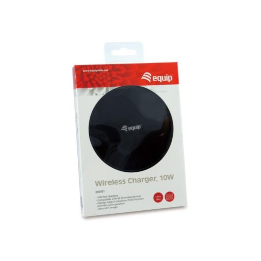 Cargador Inalámbrico Equip 245501 USB 10W Negro