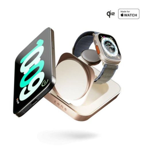 Cargador Inalámbrico Zens Pro 2 Cobre para Mesita de Noche