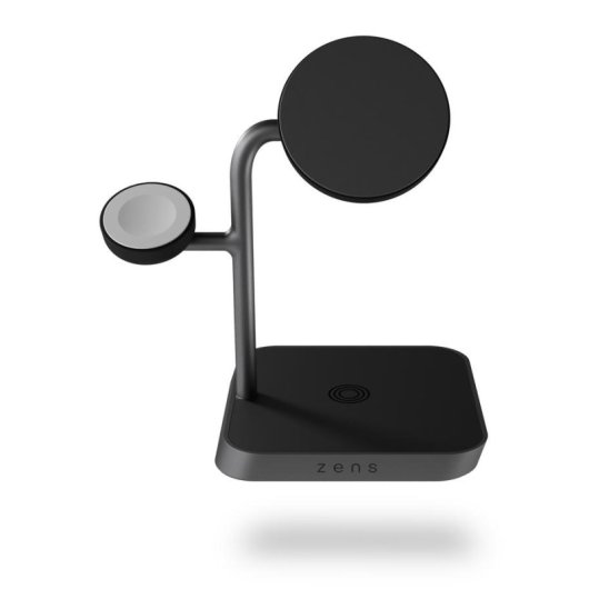 Cargador Inalámbrico Zens Pro 3 Negro 15W Qi2 para iPhone y Apple Watch