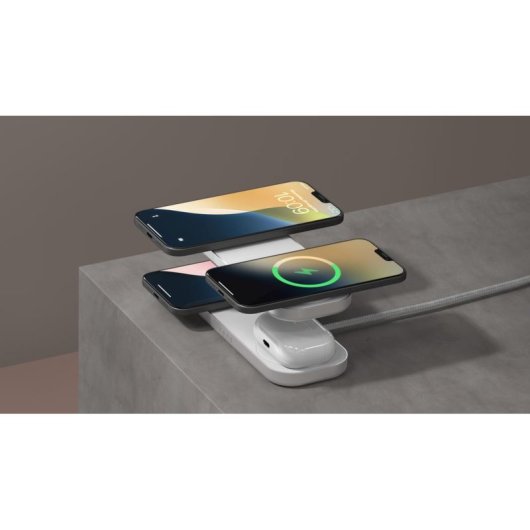 Cargador Inalámbrico ZENS Quattro Charger Pro 4 Blanco 4 Dispositivos Qi2