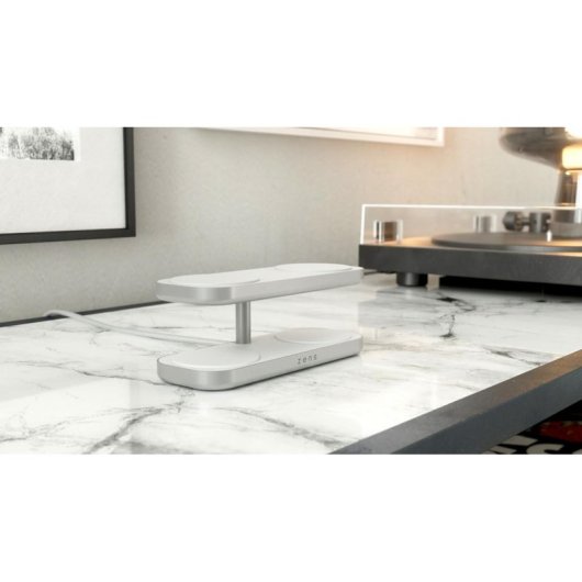 Cargador Inalámbrico ZENS Quattro Charger Pro 4 Blanco 4 Dispositivos Qi2
