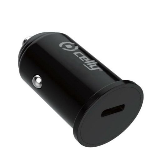 Cargador Coche USB-C 20W Celly Negro Caja OEM