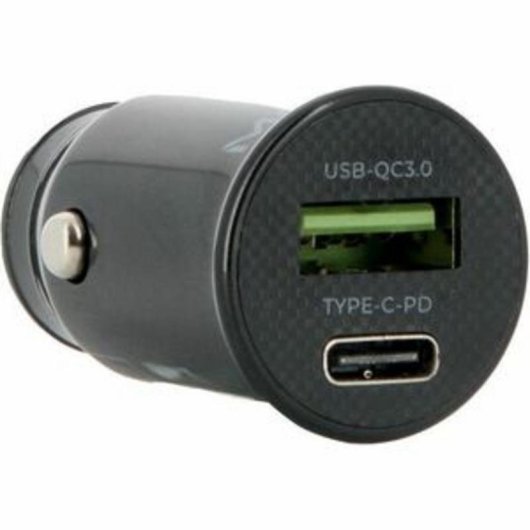Auto-Ladegerät Mobilis Universal 24V Schwarz mit 1 USB-A und 1 USB-C