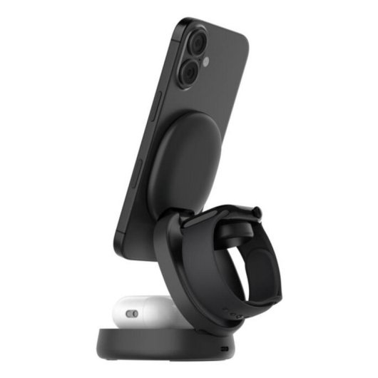 Chargeur Sans Fil Belkin BoostCharge 3 en 1 Qi2 15W Pliable Noir