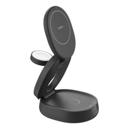 Chargeur Sans Fil Belkin BoostCharge 3 en 1 Qi2 15W Pliable Noir