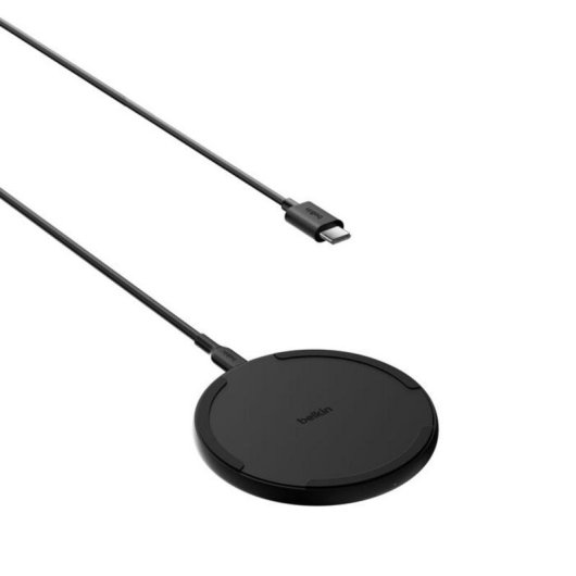 Belkin WIA012HQBK 15W Qi Schnellladung Kabelloses Ladepad Schwarz
