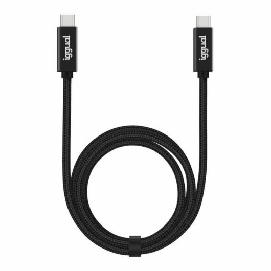 Cabo USB-C IGGUAL 3.2 Gen2x2 100W 5A 4K 1m nylon
