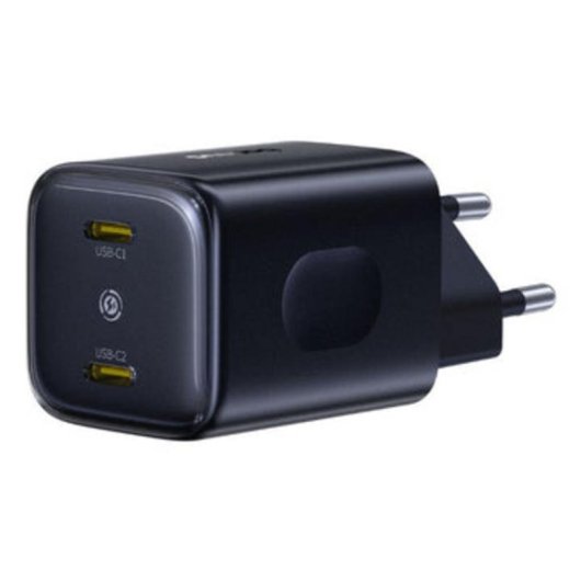 Cargador Baseus E0121F00 45W 2 Puertos USB-C Carga Rápida Negro