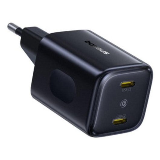 Cargador Baseus E0121F00 45W 2 Puertos USB-C Carga Rápida Negro