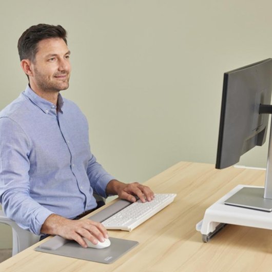 Soporte de muñecas Fellowes Breyta Gris Silicona 470 mm