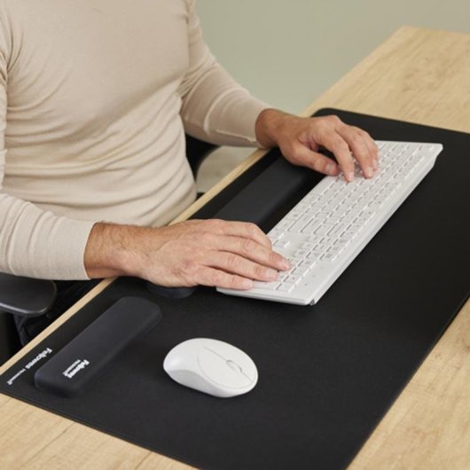 Soporte de muñecas Fellowes Breyta Negro Silicona 470 mm