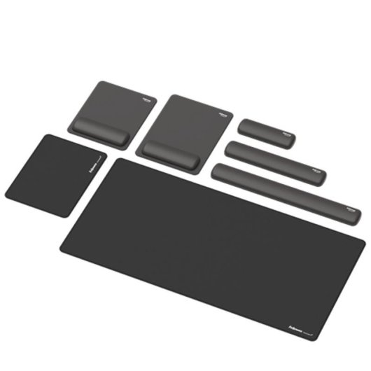 Soporte de muñecas Fellowes Breyta Negro Silicona 470 mm