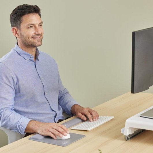 Soporte de muñecas Fellowes Breyta Gris Silicona 32 cm
