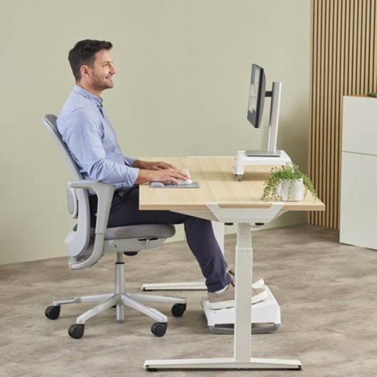 Soporte de muñecas Fellowes Breyta Gris Silicona 32 cm