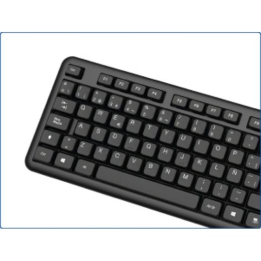 Teclado IGGUAL CK-OFFICE-105T alámbrico USB QWERTY completo negro