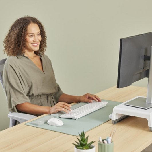 Descanso muñecas Fellowes Breyta Salvia Silicona 470 mm