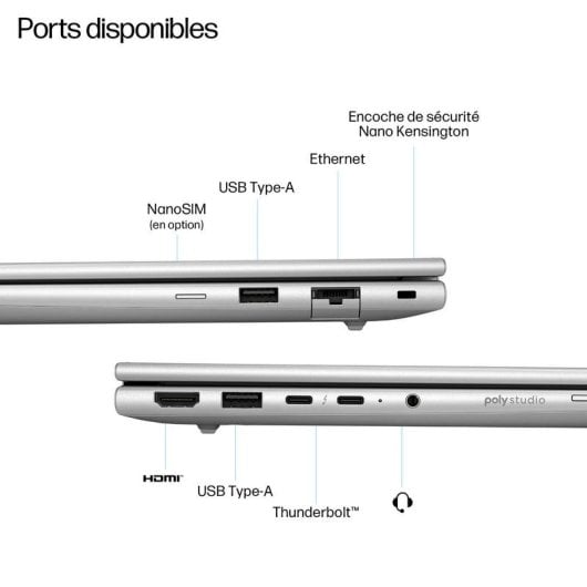 Ordinateur portable HP EliteBook 6 G1i 13.3" Intel Core Ultra 7 255U 32GB 1TB SSD Intel Graphics Windows 11 Pro