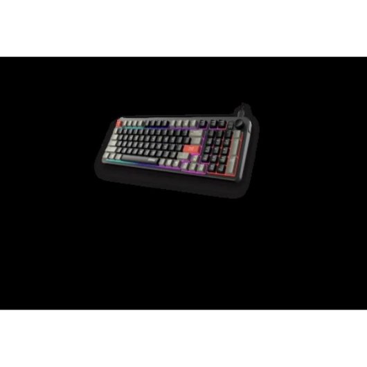Teclado MSI FORGE GK110 membrana completo com RGB e roda de volume