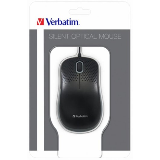 Ratón Verbatim 49024 mano derecha USB tipo A 1000 DPI Negro ergonómico